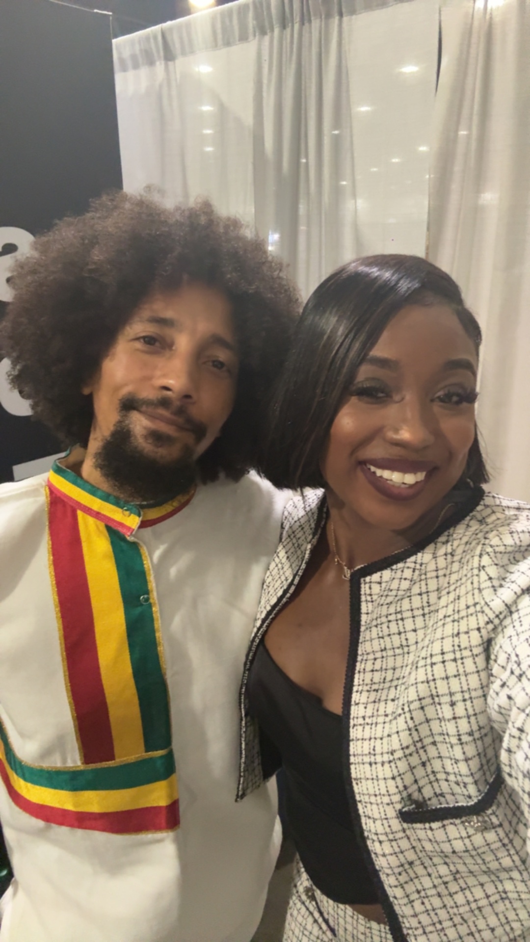 Ashley with a fellow creative at an industry event