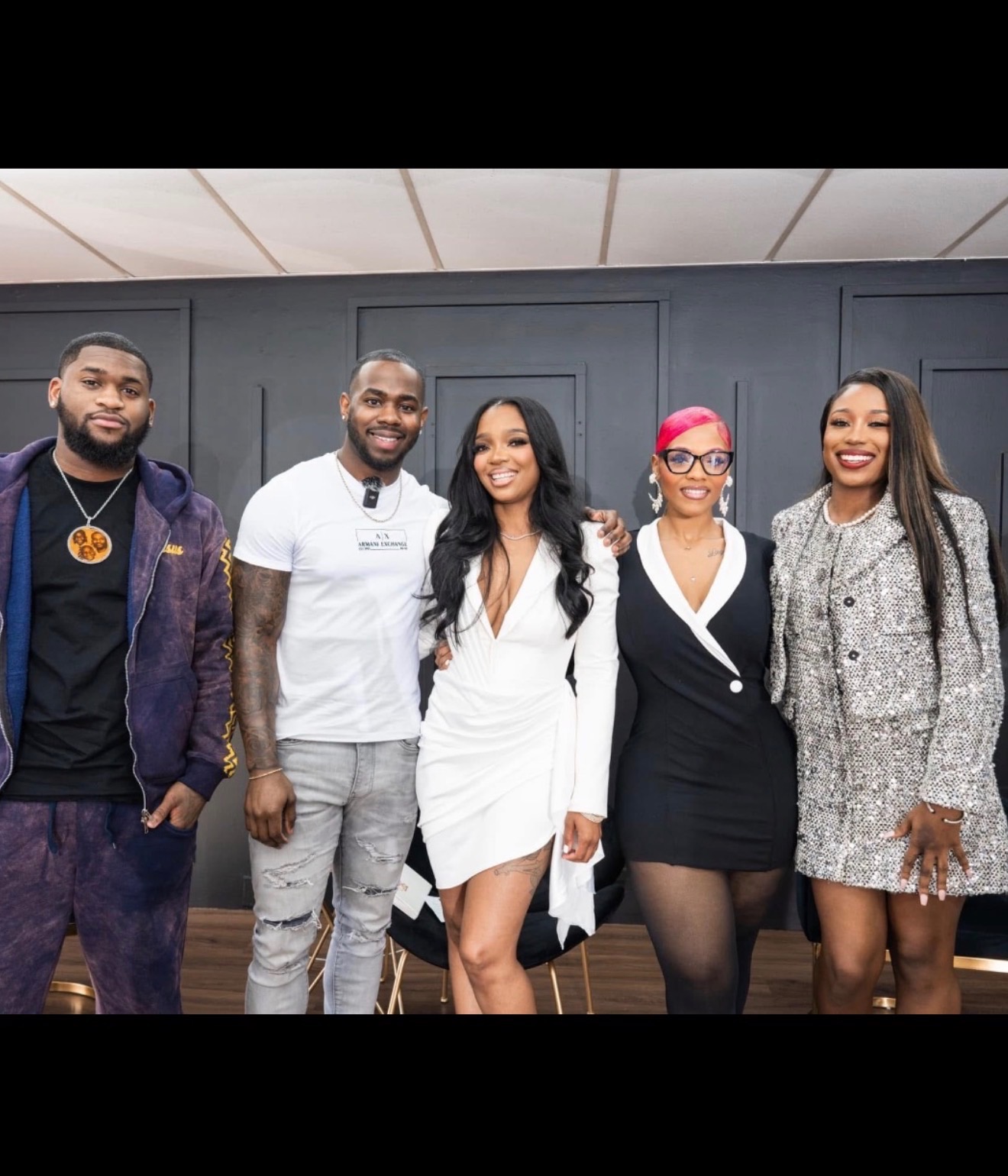 Ashley with a panel of business owners and partners
