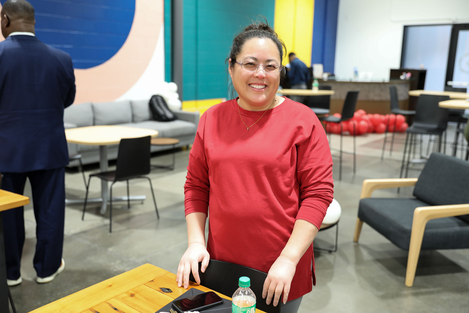 Business owner at a training session